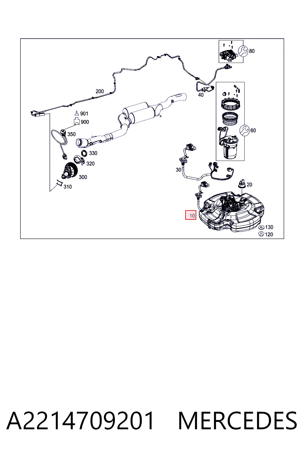 Tanque AD BLUE para Mercedes S  W221