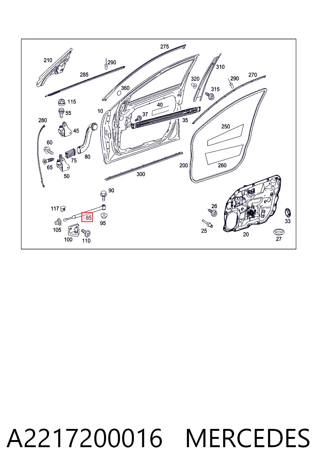 A2217200016 Mercedes