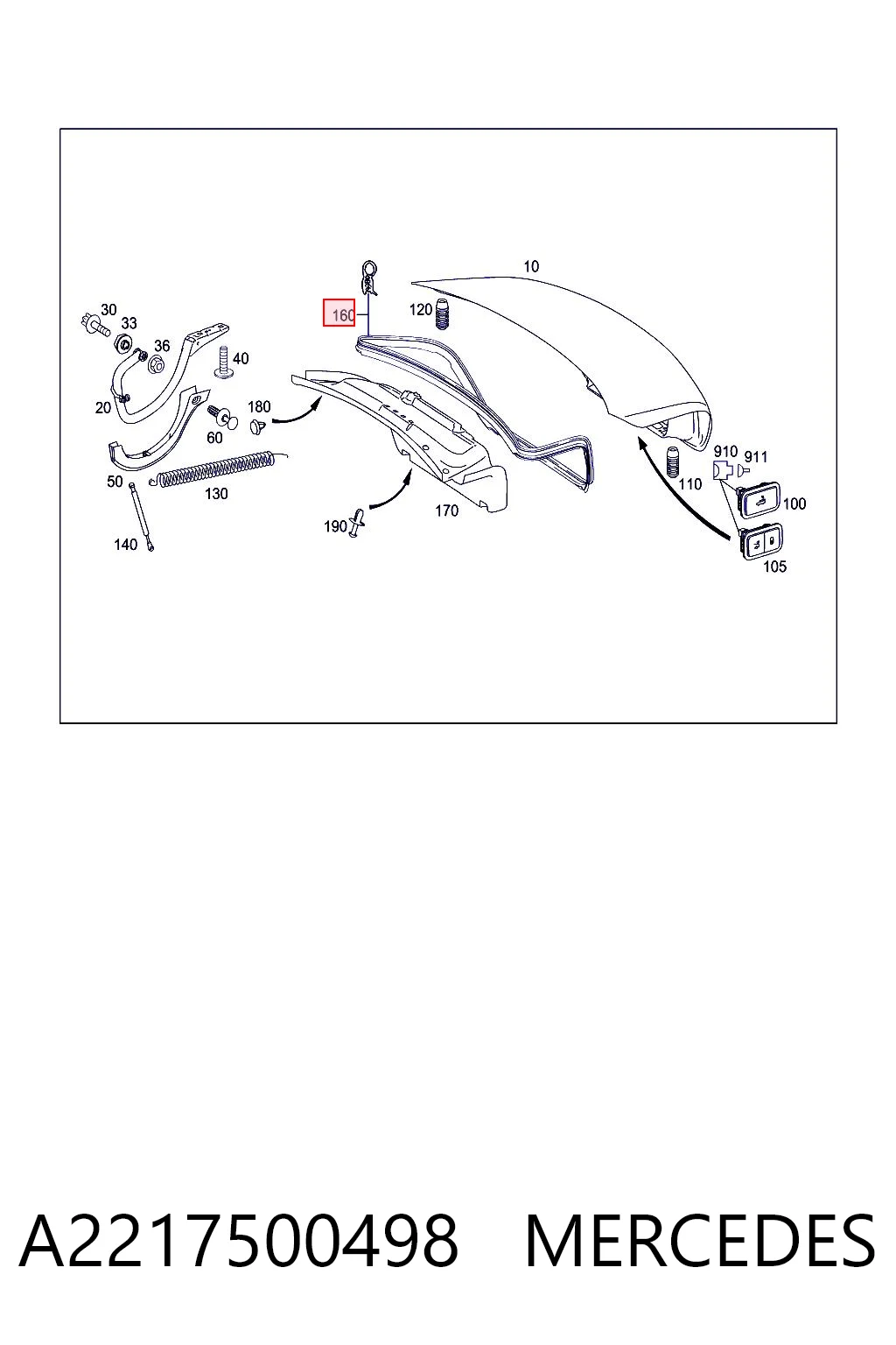 A2217500498 Mercedes