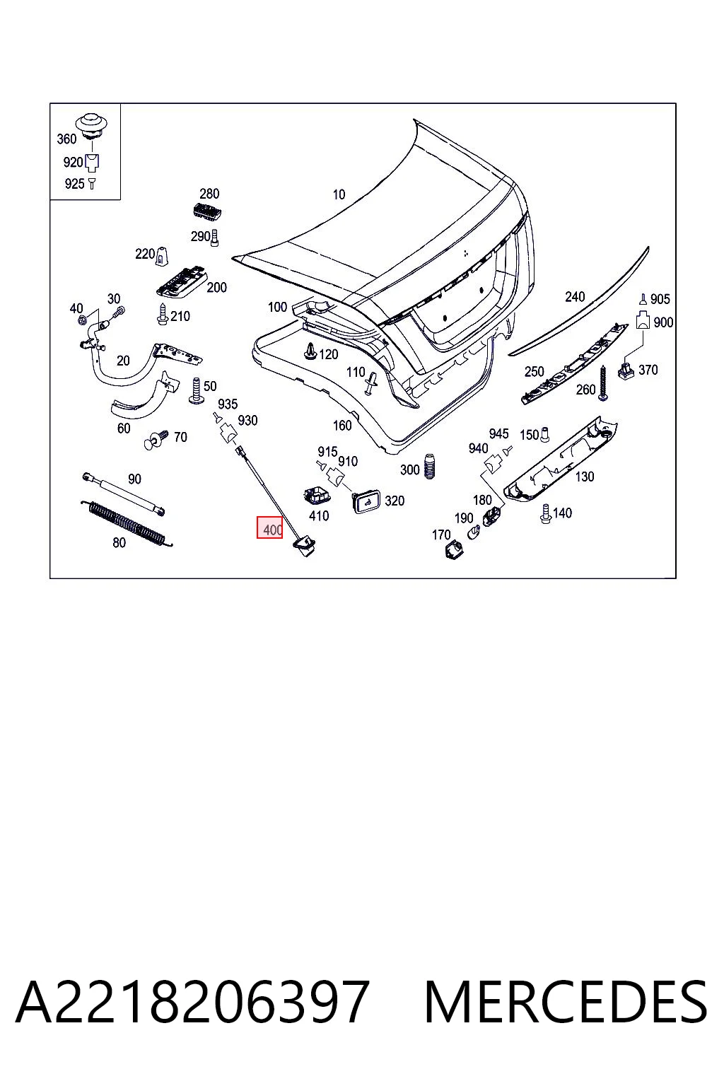 A2218206397 Mercedes Câmara do sistema para asseguramento de visibilidade