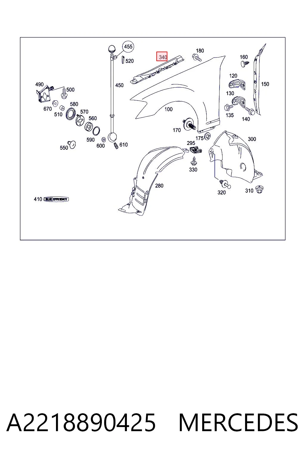 A2218890425 Mercedes