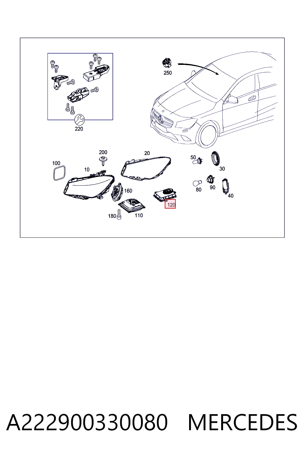 A222900330080 Mercedes