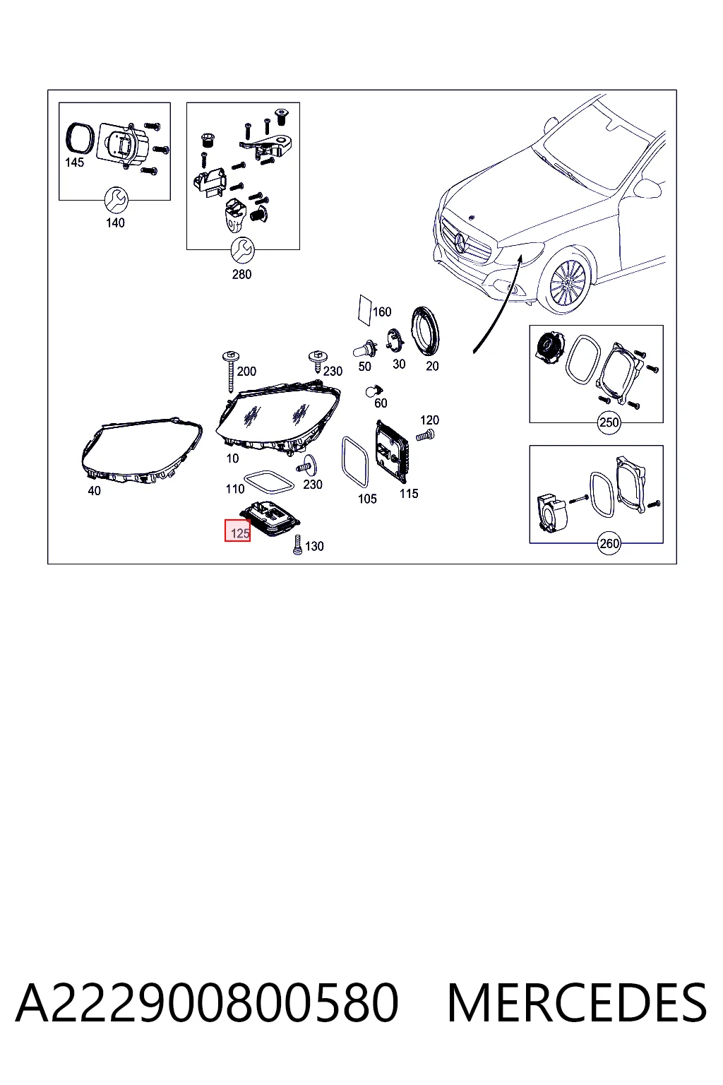 A222900800580 Mercedes