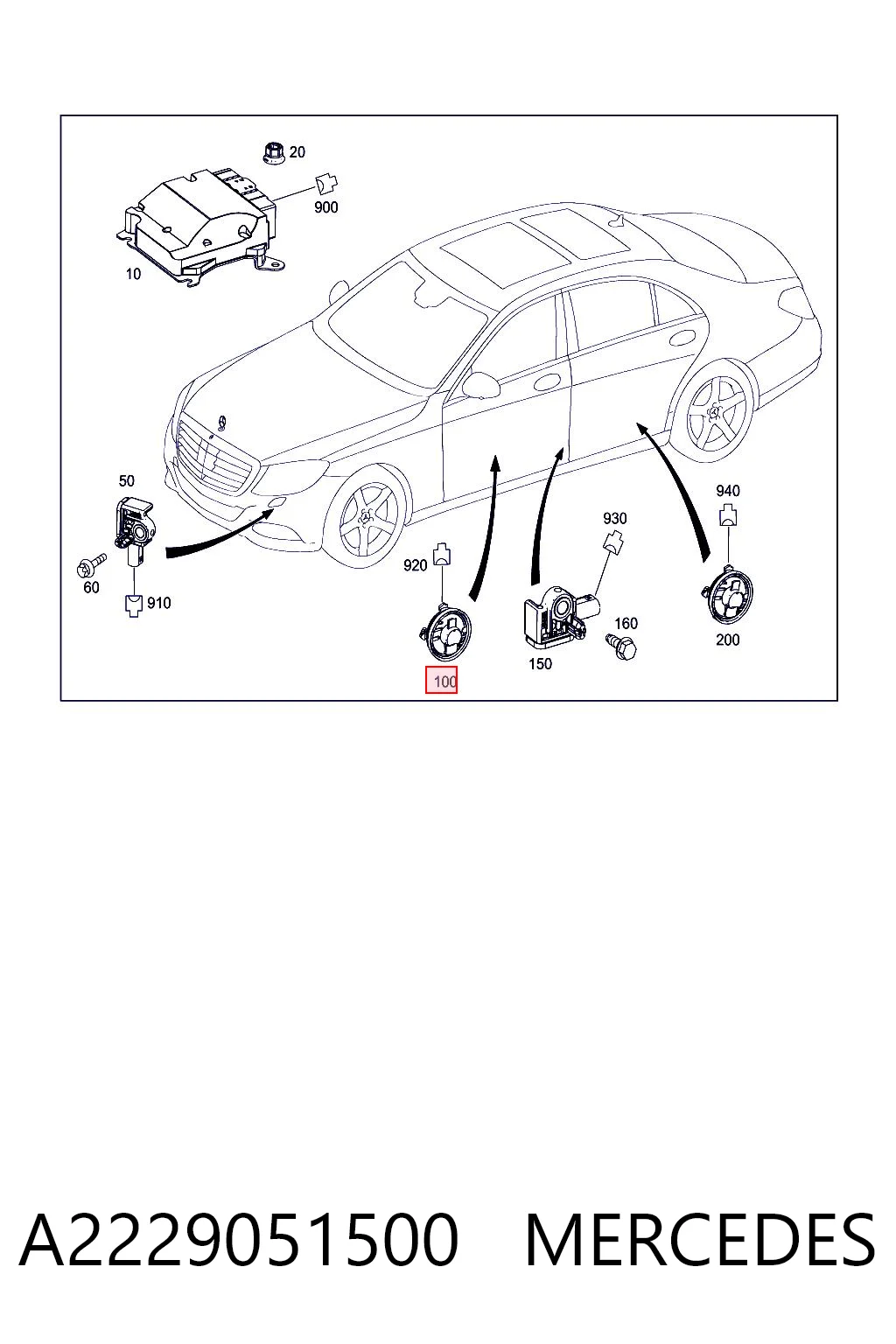 A2229051500 Mercedes
