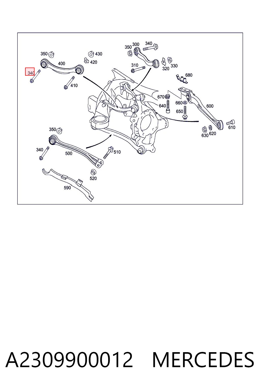 A2309900012 Mercedes