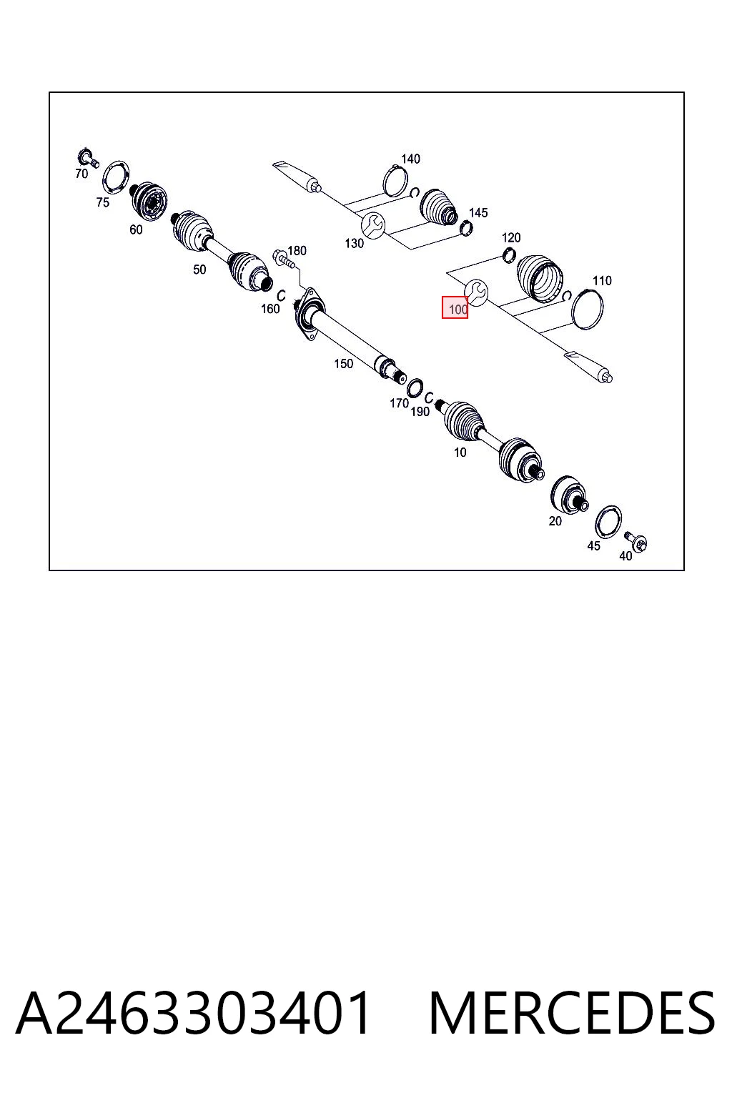 Compre 1703232SK1 Ford Bota de proteção externa de junta homocinética do semieixo dianteiro