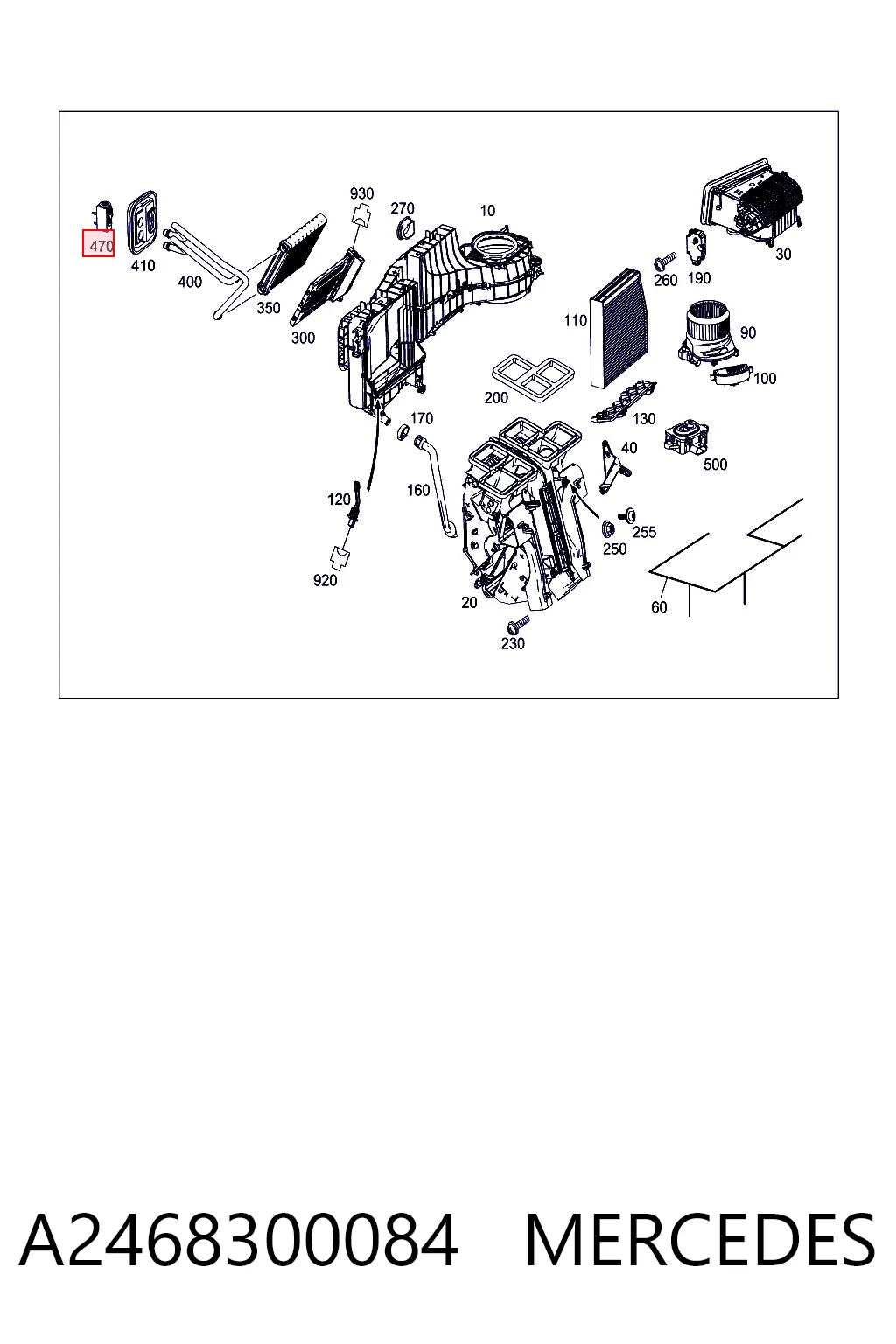 A2468300084 Mercedes Válvula TRV de aparelho de ar condicionado