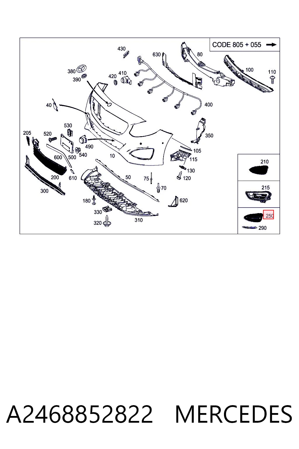A2468852822 Mercedes 