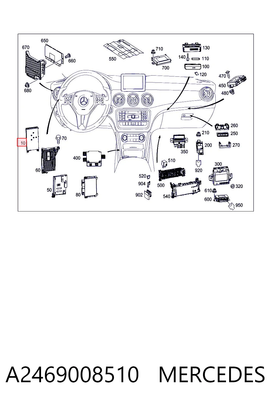 A2469008510 Mercedes