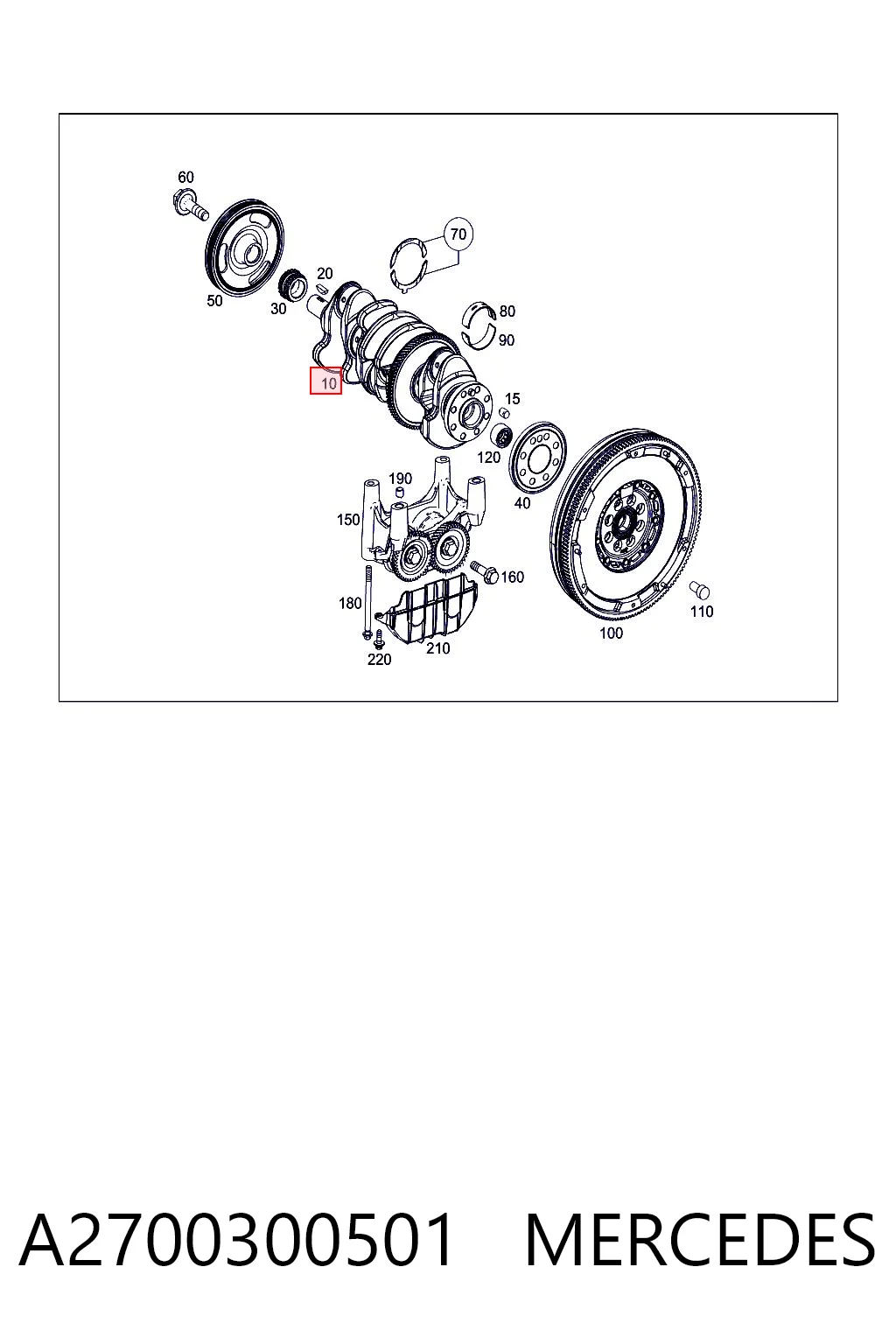 Cambota de motor para Mercedes ML/GLE  W167