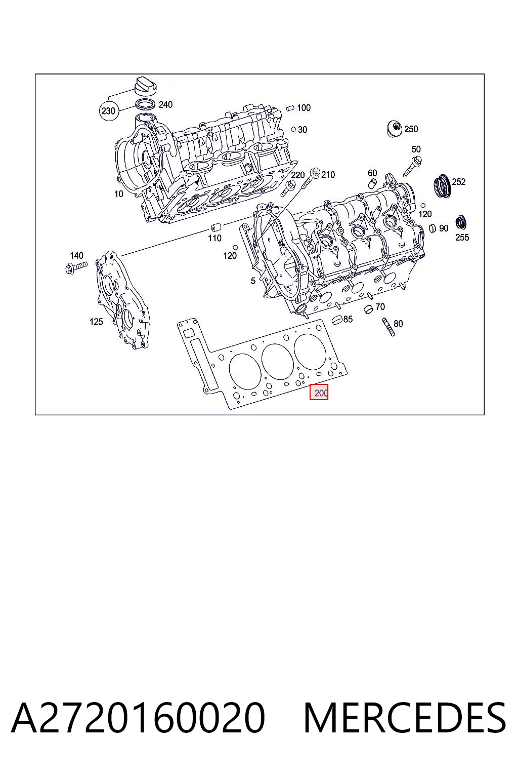 A2720160020 Mercedes