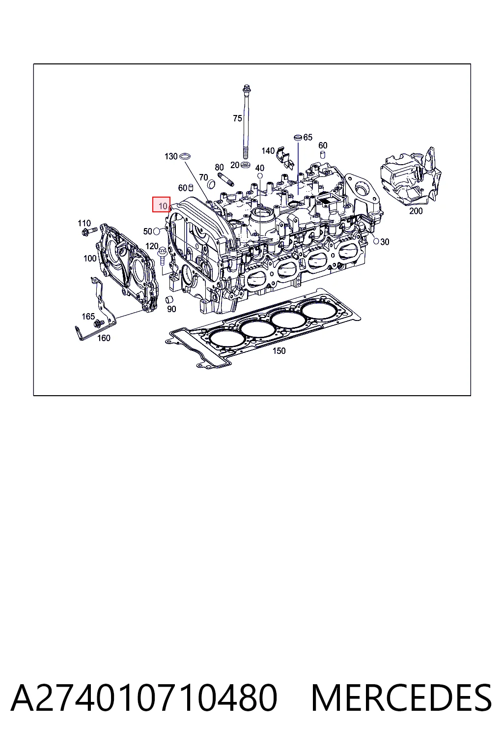 Cabeça de motor (CBC) para Mercedes E  W213