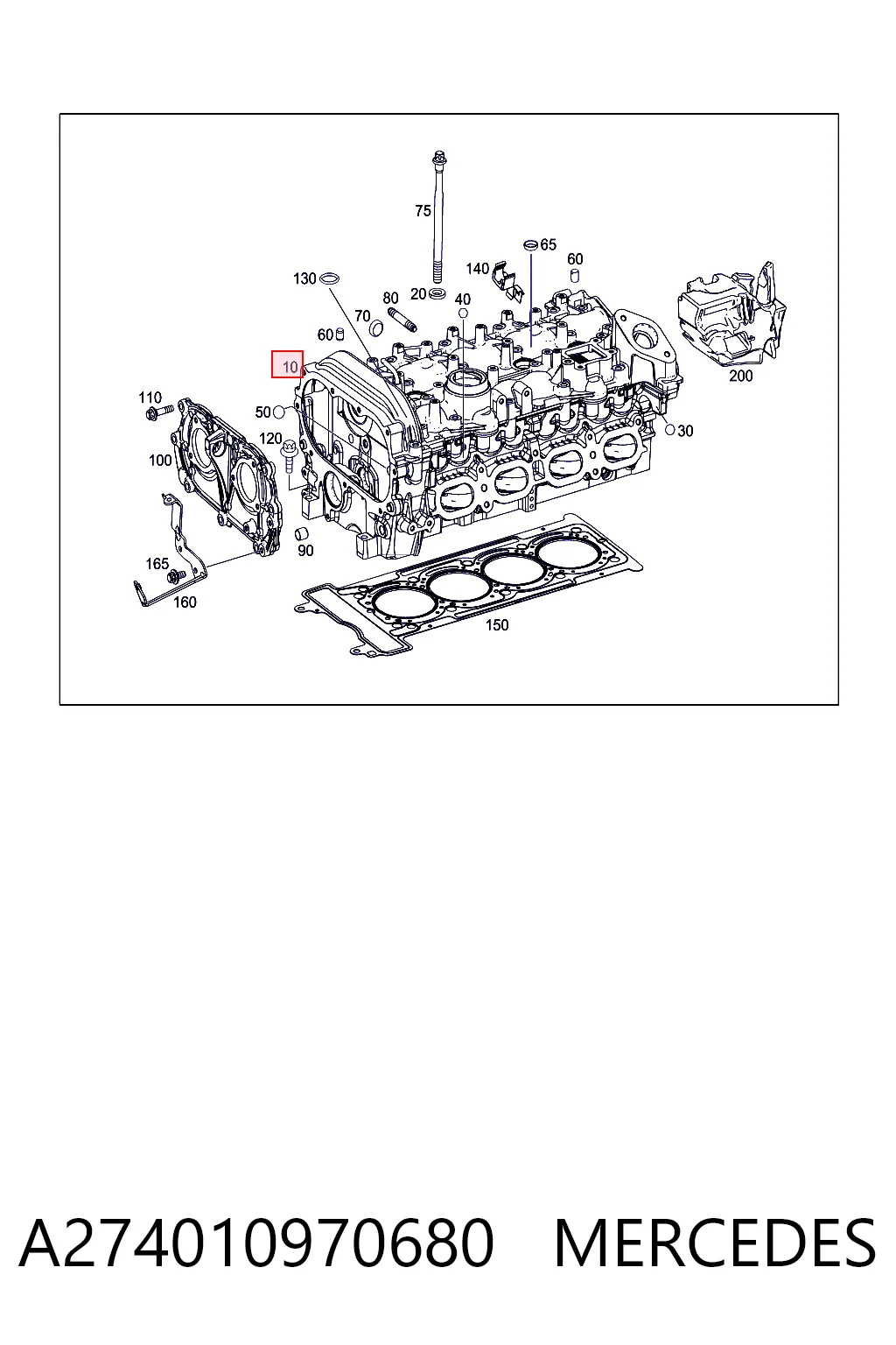 Cabeça de motor (CBC) Mercedes E  W213 ao melhor preço