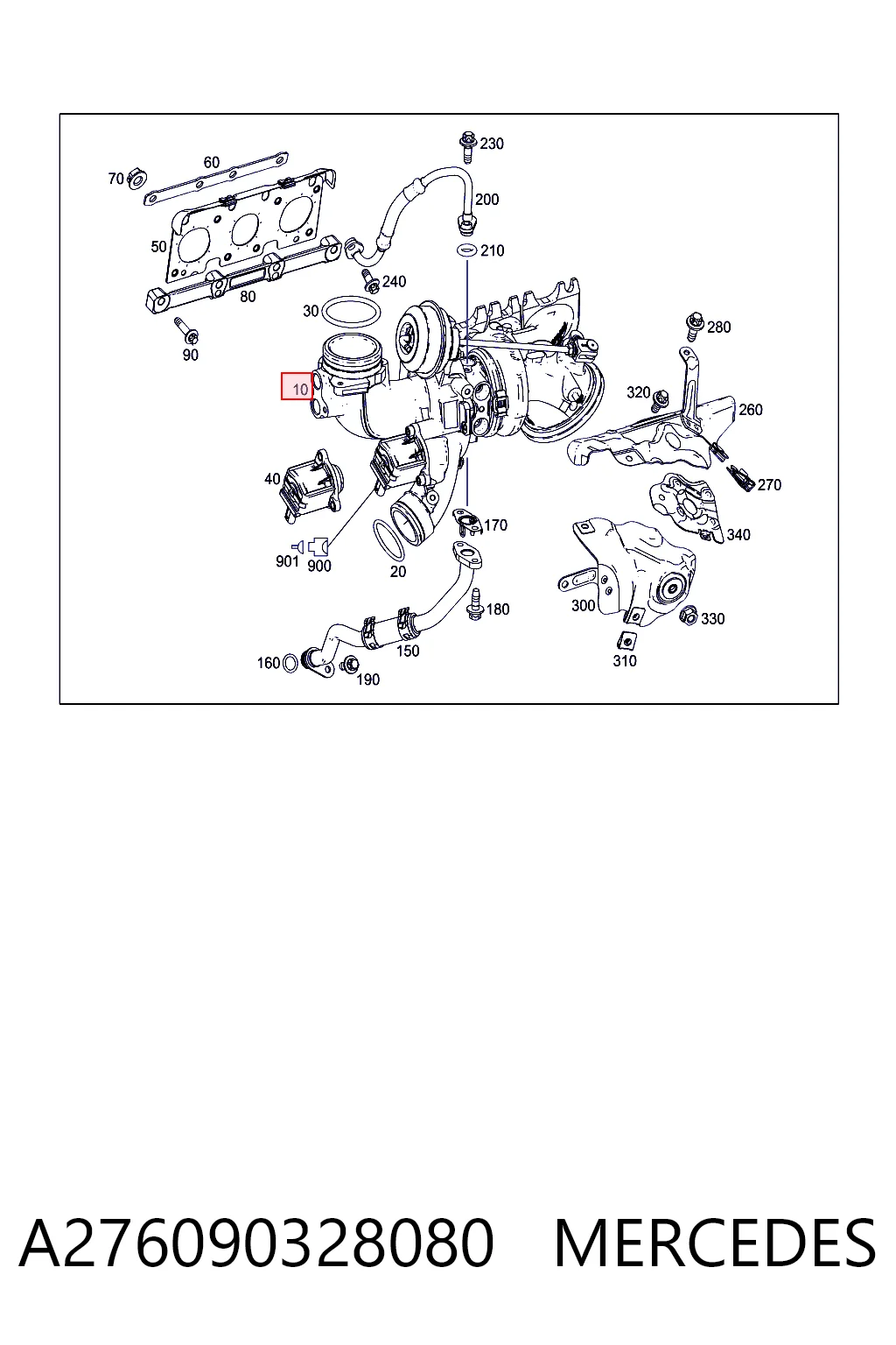 Turbina Mercedes ML/GLE preço, a partir de 685,10 USD