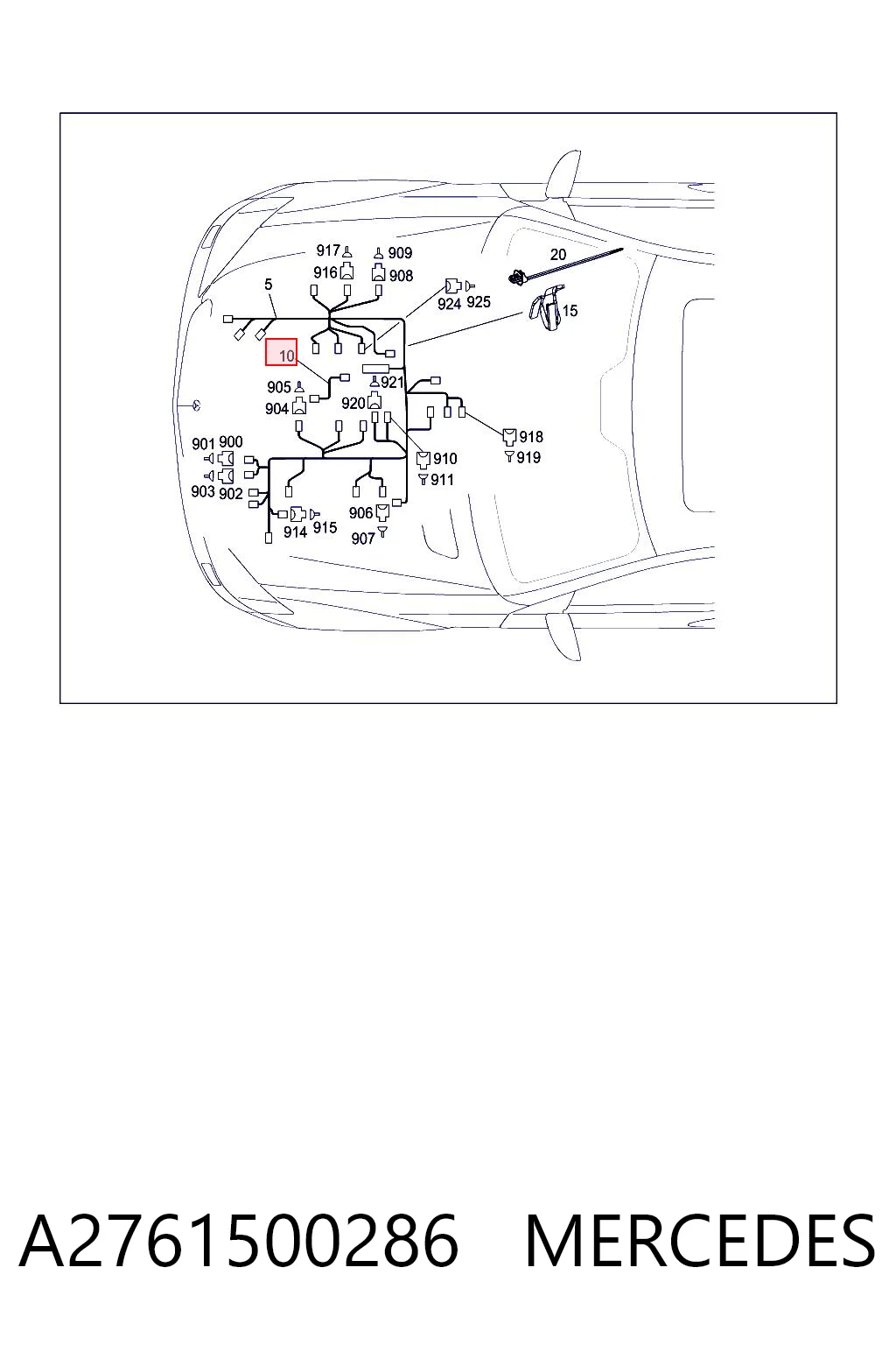 A2761500286 Mercedes 