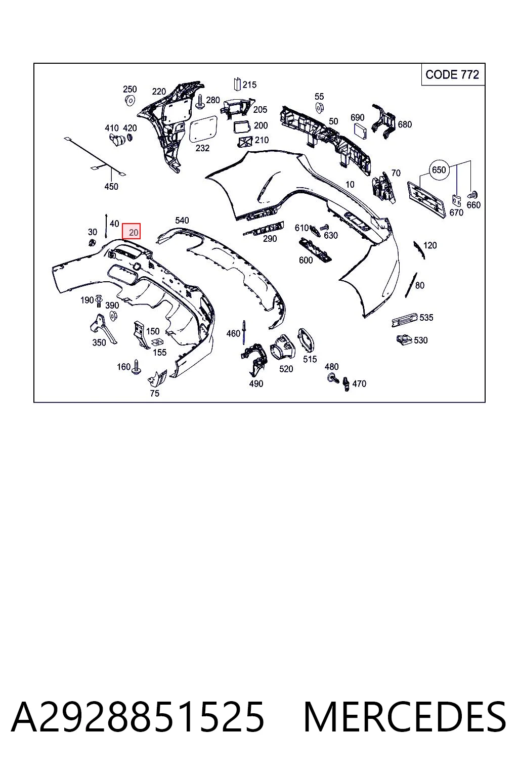 A2928851525 Mercedes