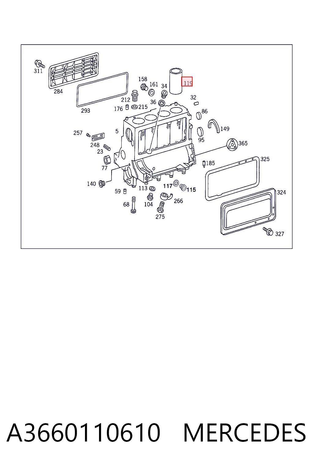 A3660110610 Mercedes
