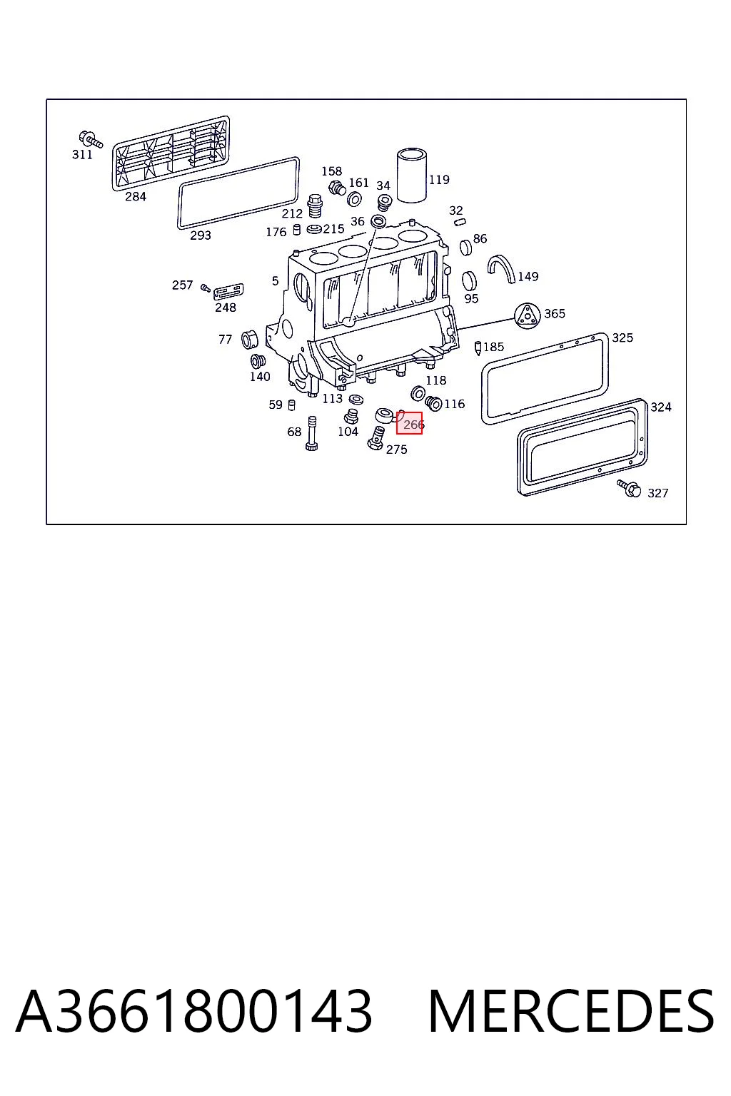 A3661800143 Mercedes