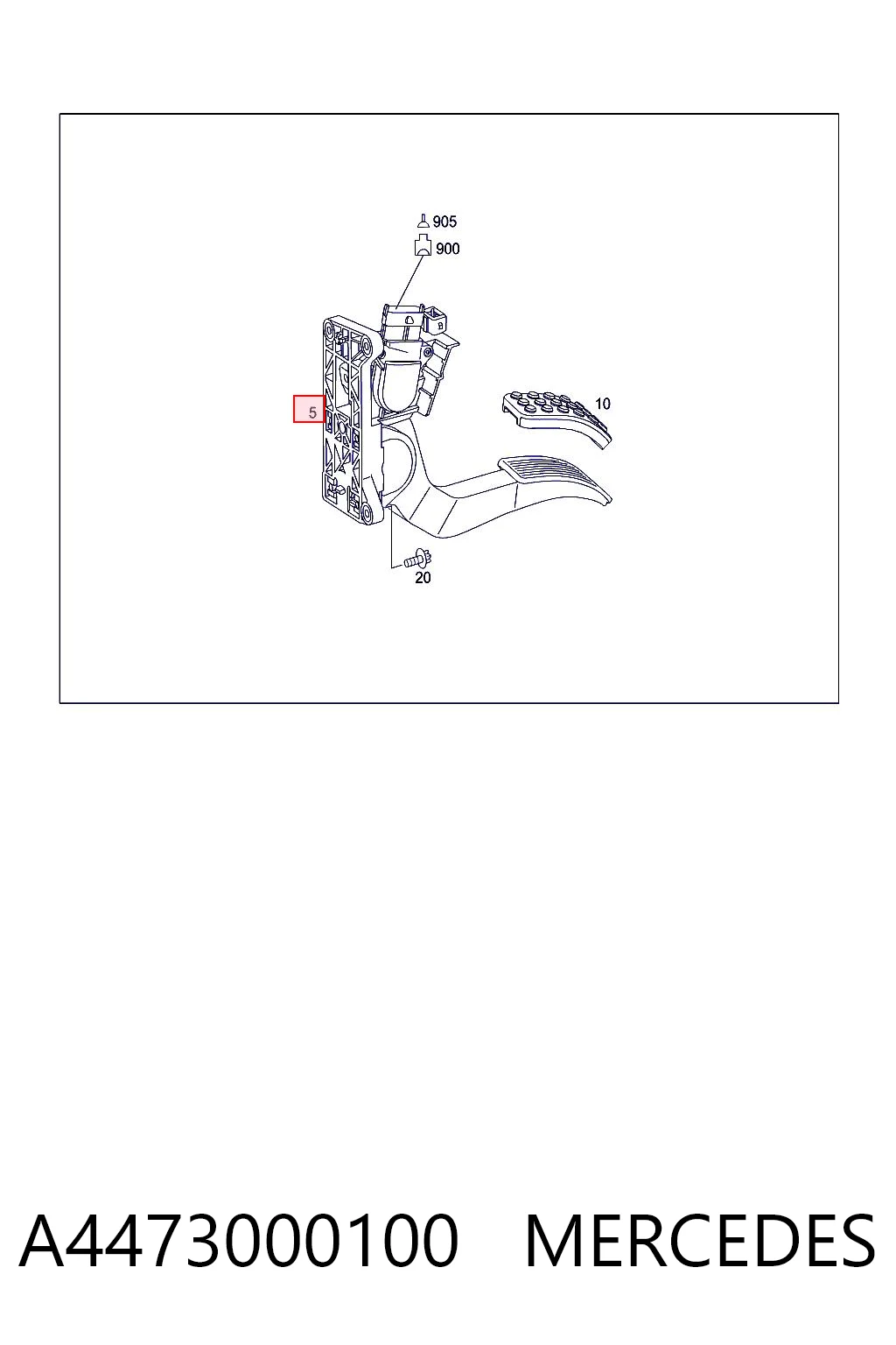 280755023 VAG Pedal de gás (de acelerador)