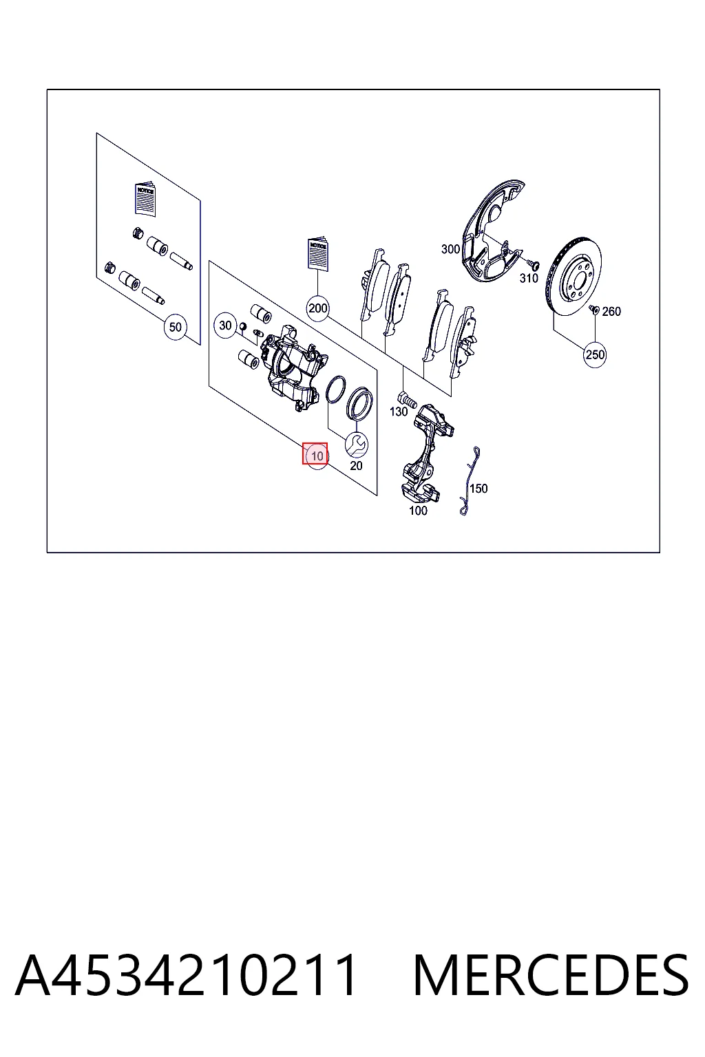 Kit de reparação de suporte do freio dianteiro Smart FORFOUR  453 ao melhor preço