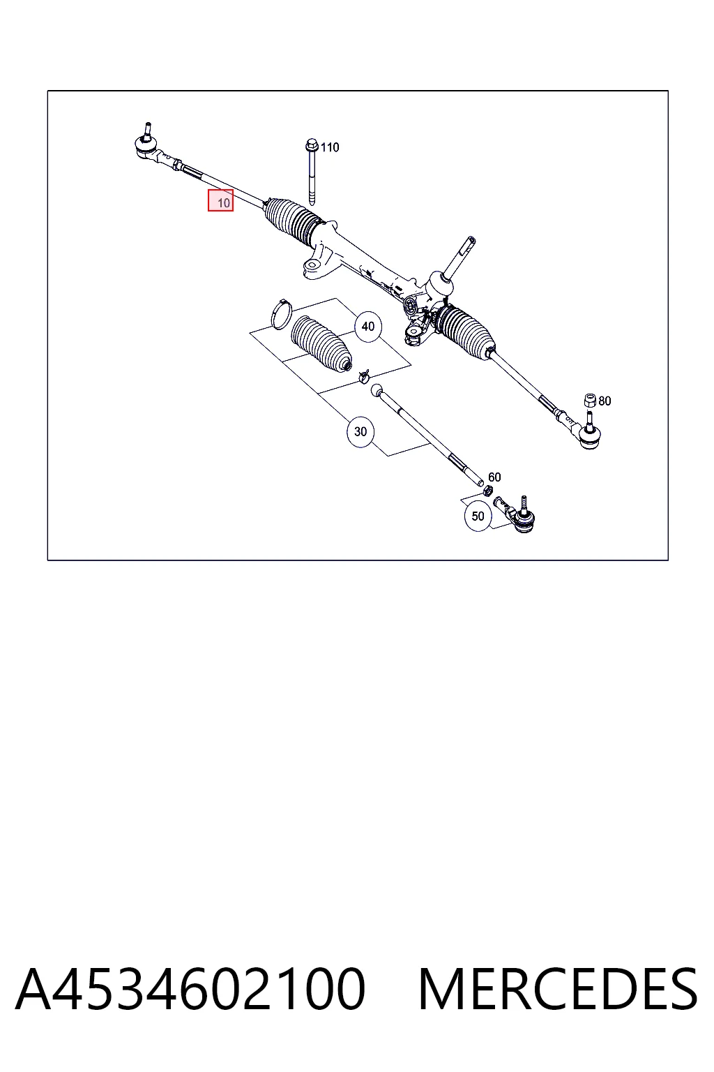 Compre Cremalheira da direção Smart FORFOUR 
