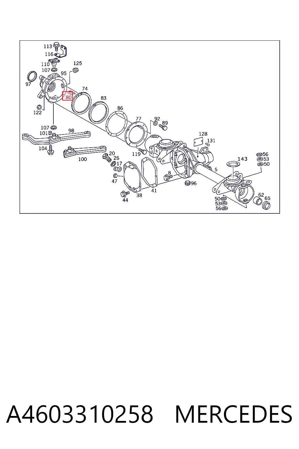 A4603310258 Mercedes