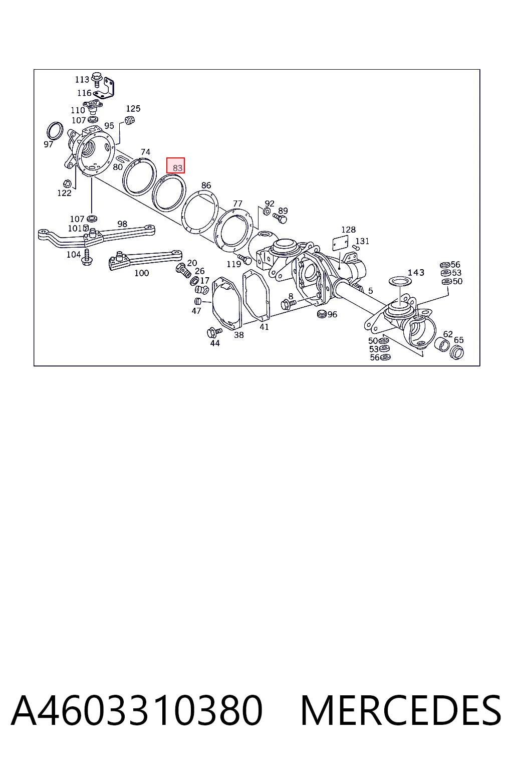 A4603310380 Mercedes