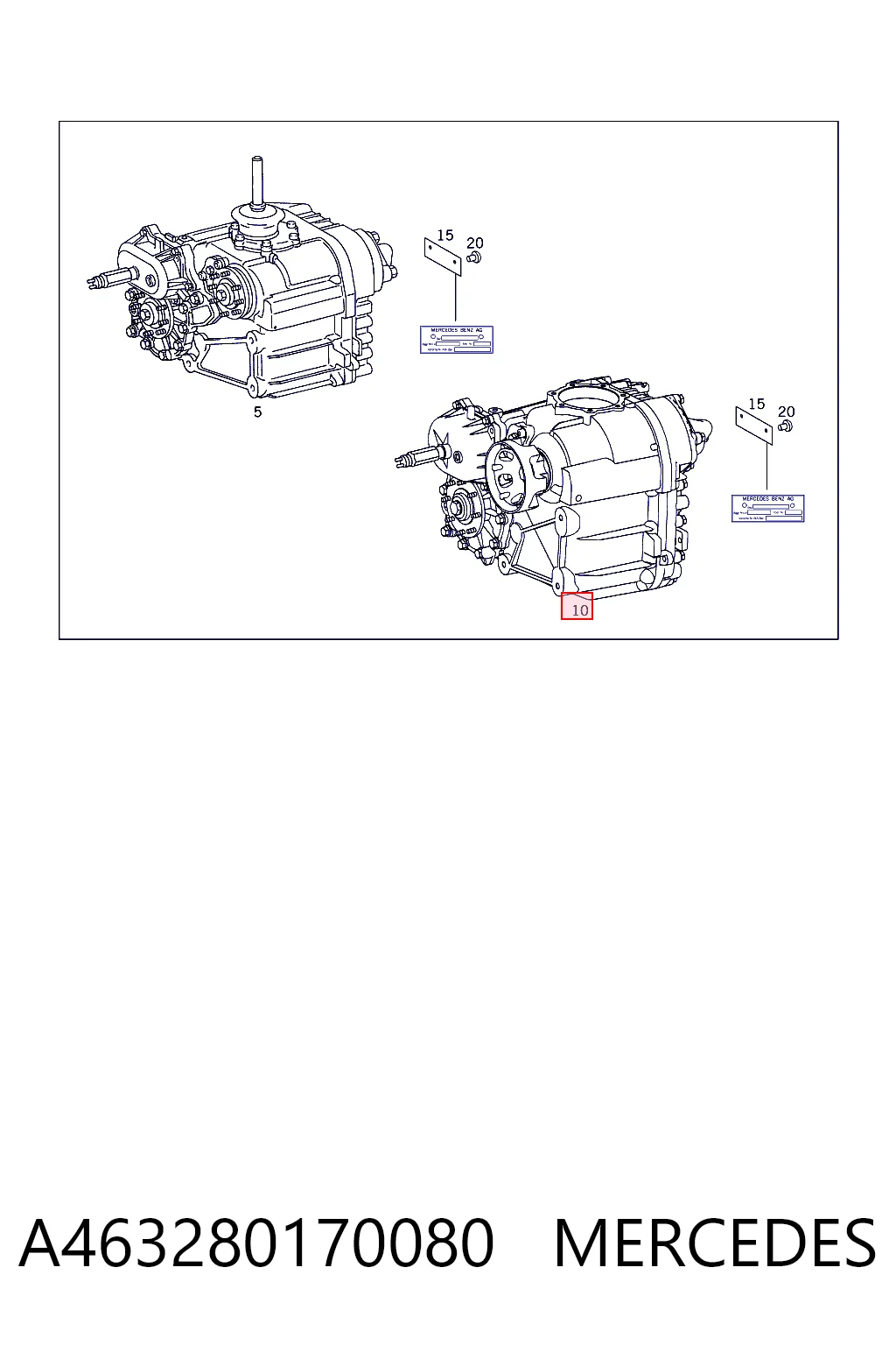 Caixa de transferência para Mercedes G W463