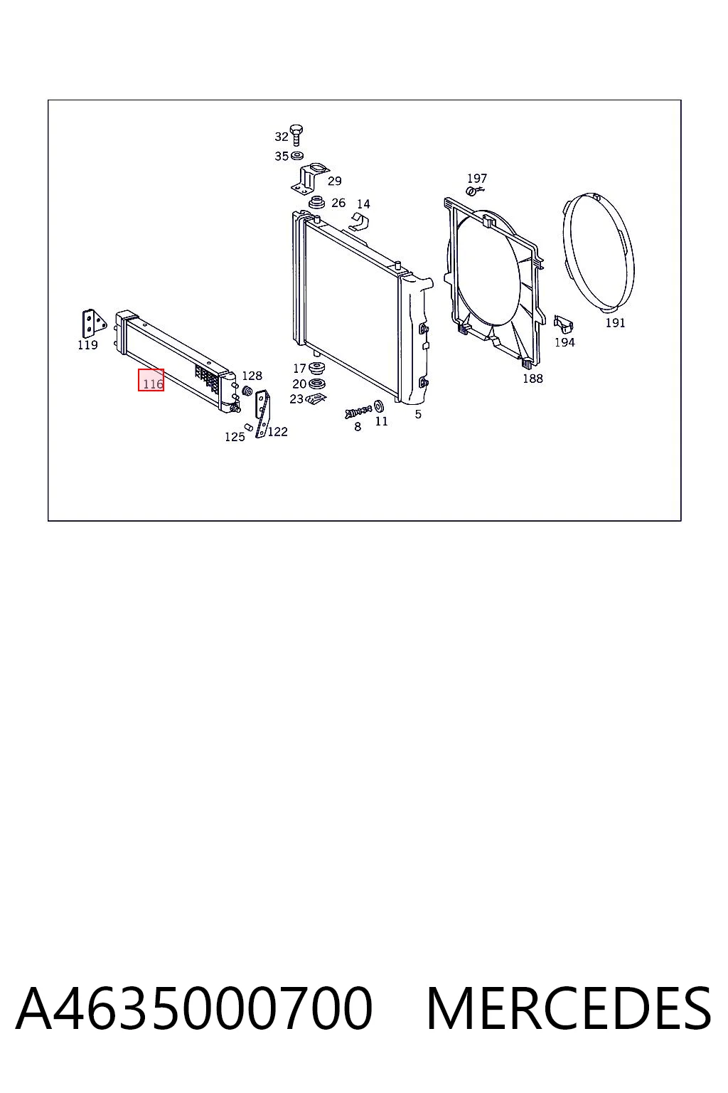 CLC32000P Mahle Original Radiador de esfriamento, Caixa Automática de Mudança