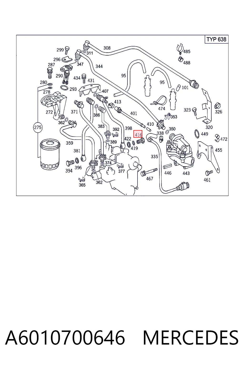A6010700646 Mercedes