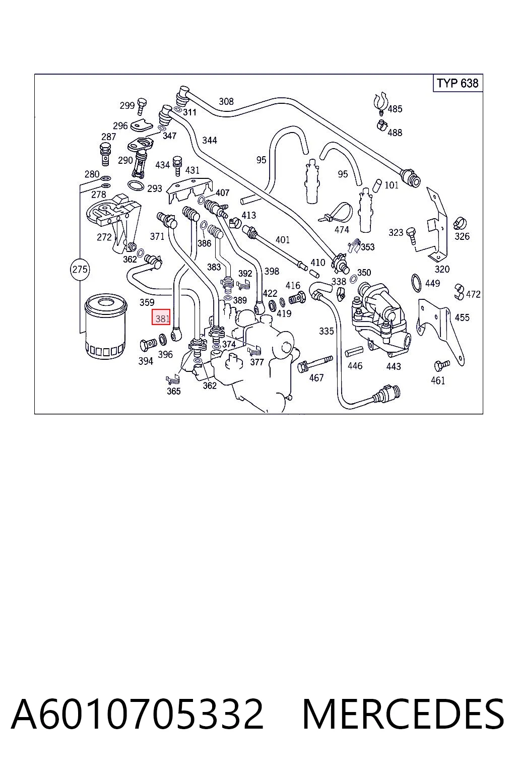 A6010705332 Mercedes