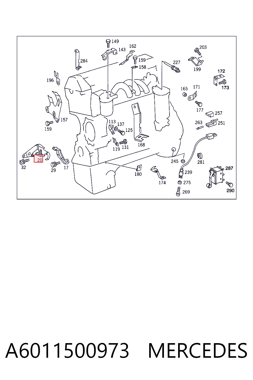 A6011500973 Mercedes