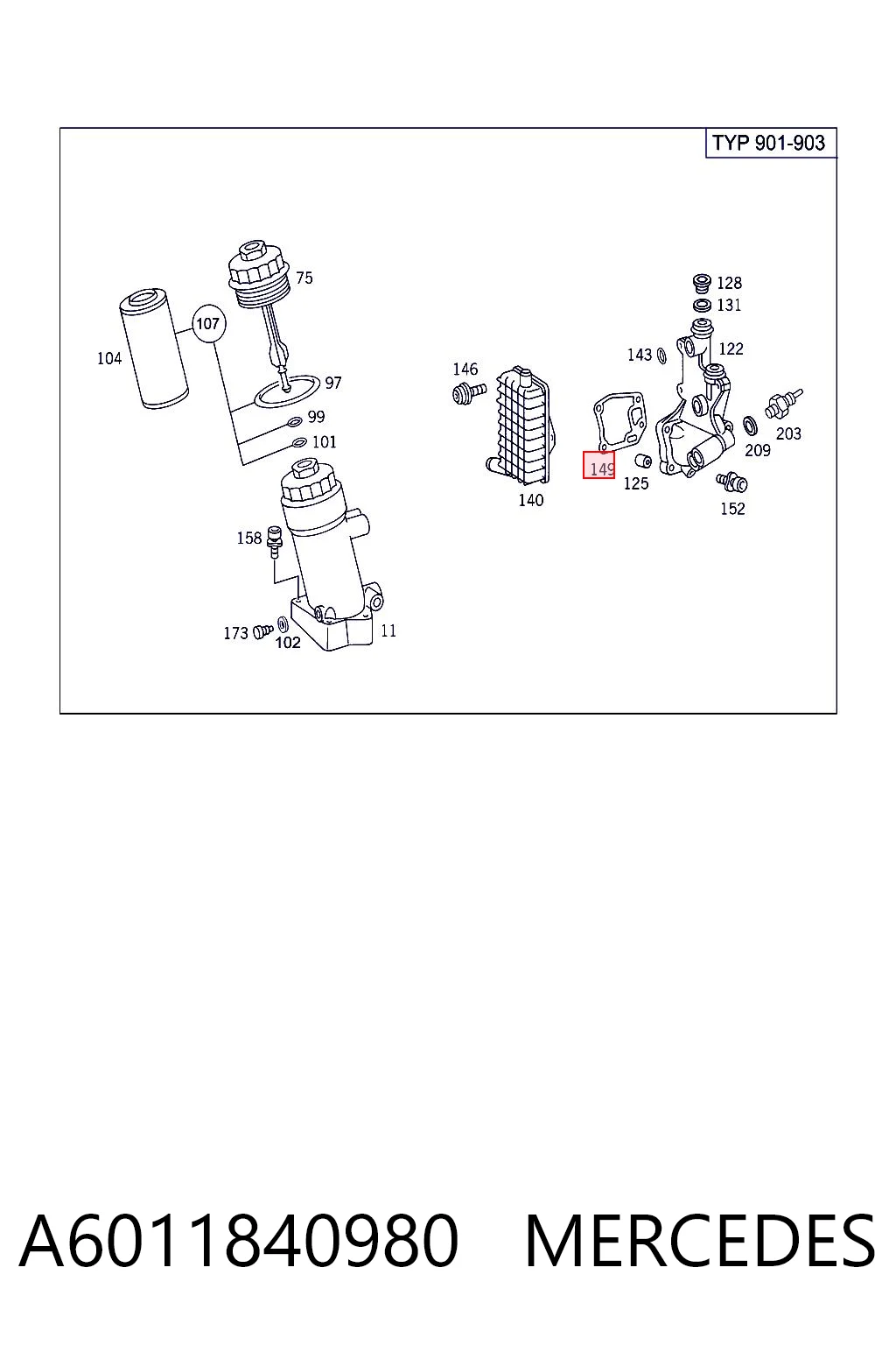 A6011840980 Mercedes