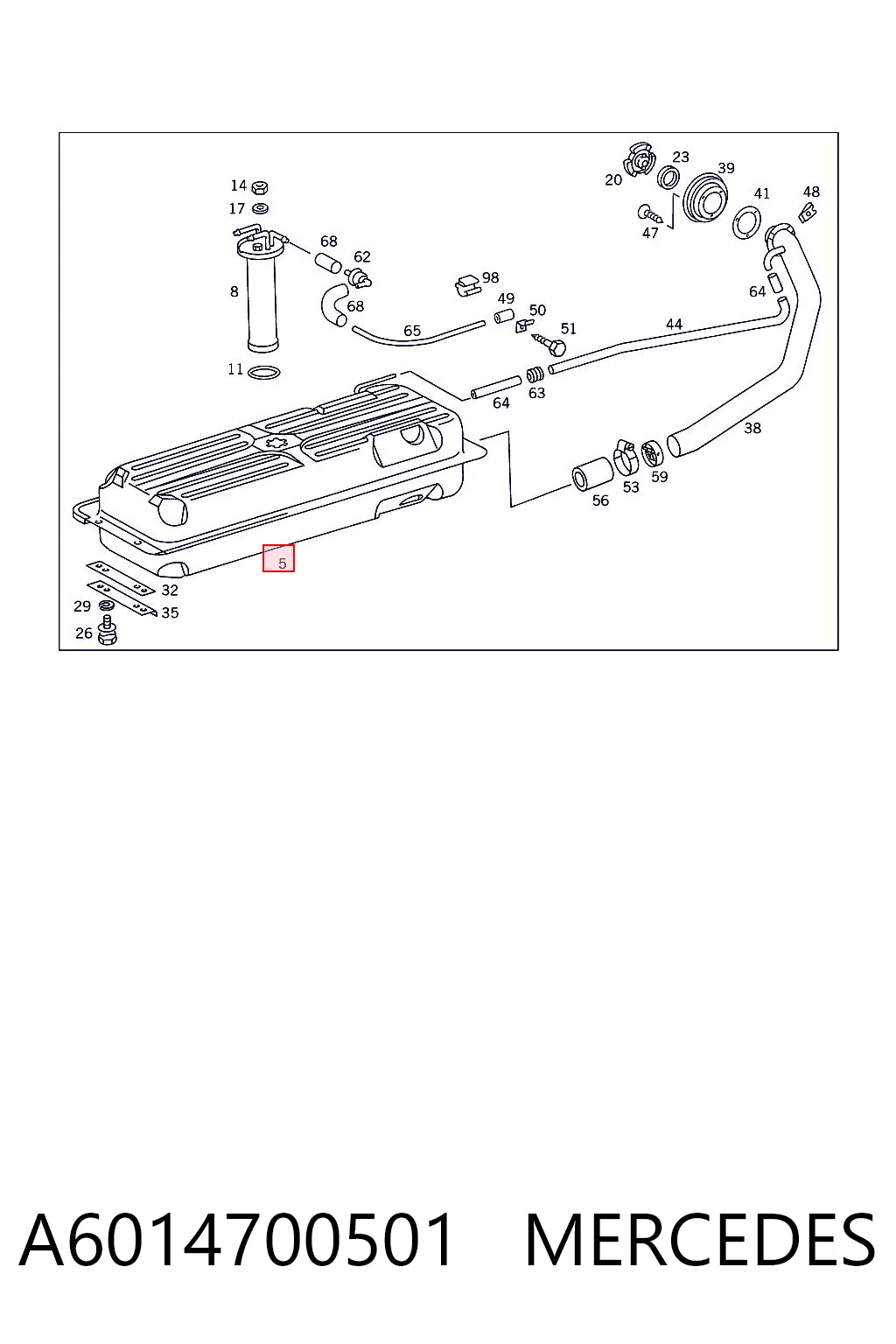 Tanque de combustível Mercedes Bus 207-310  601 ao melhor preço