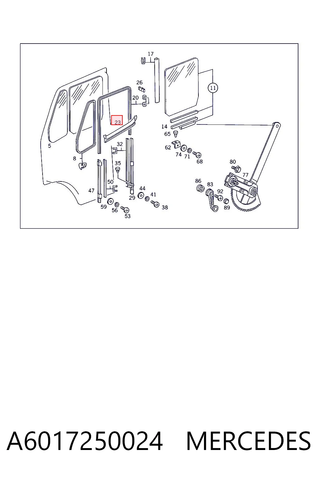 A6017250024 Mercedes
