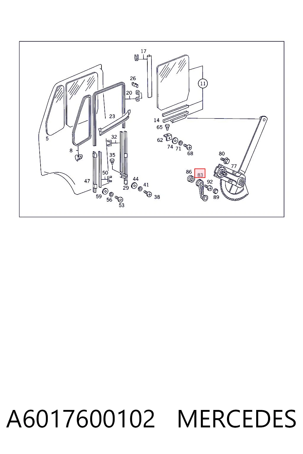 A6017600102 Mercedes