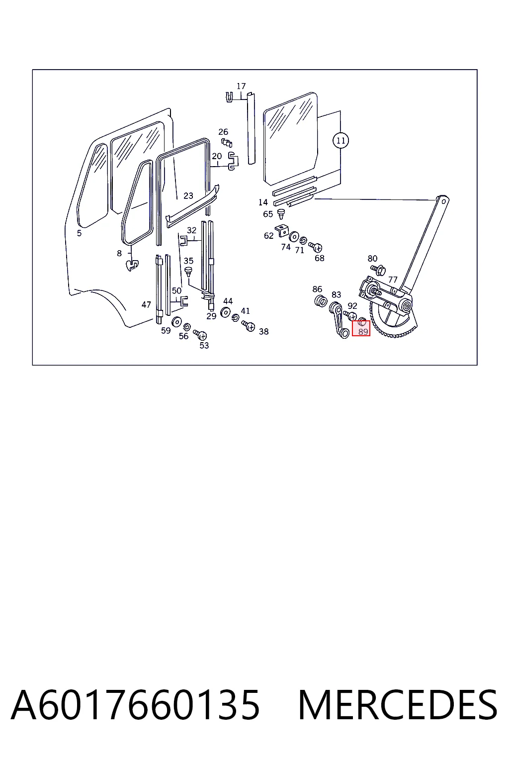 A6017660135 Mercedes