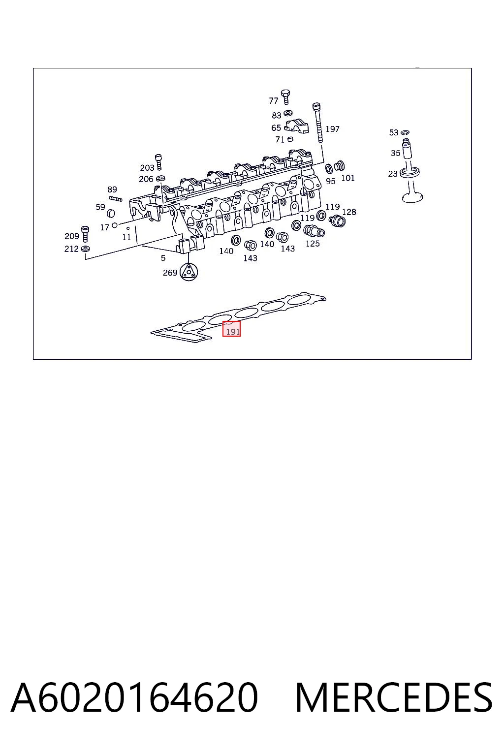 Vedante de cabeça de motor (CBC) Kamoka 8701563 preço, a partir de 32,67 USD