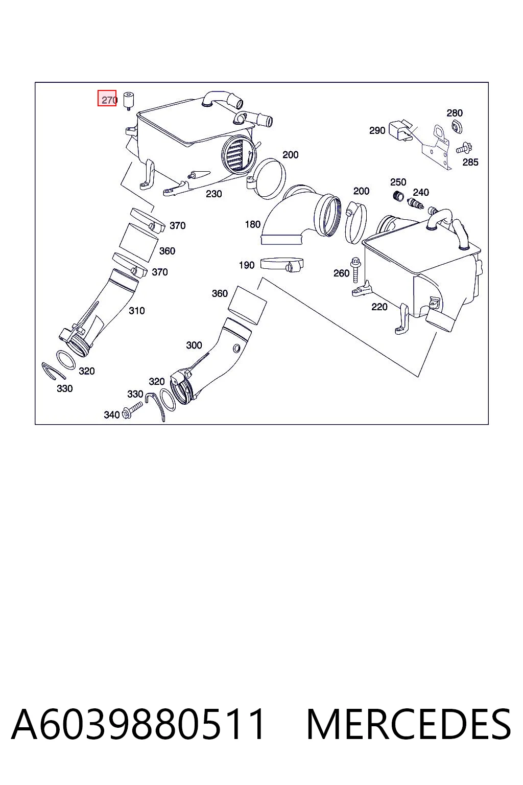 A6039880511 Mercedes
