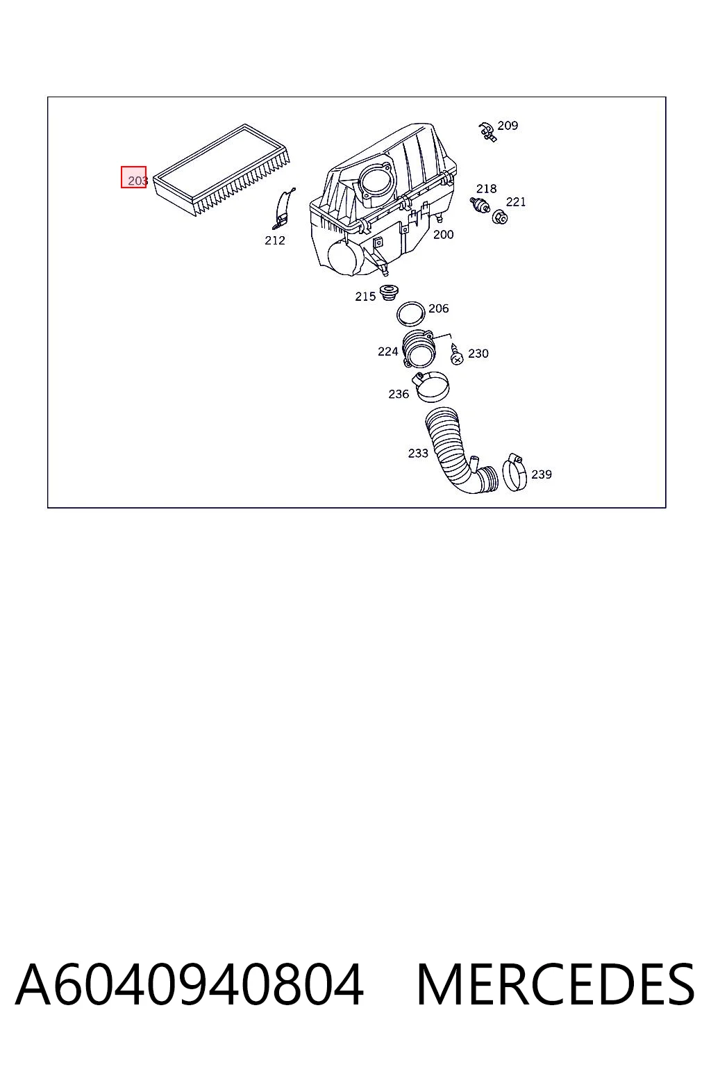 A6040940804 Mercedes