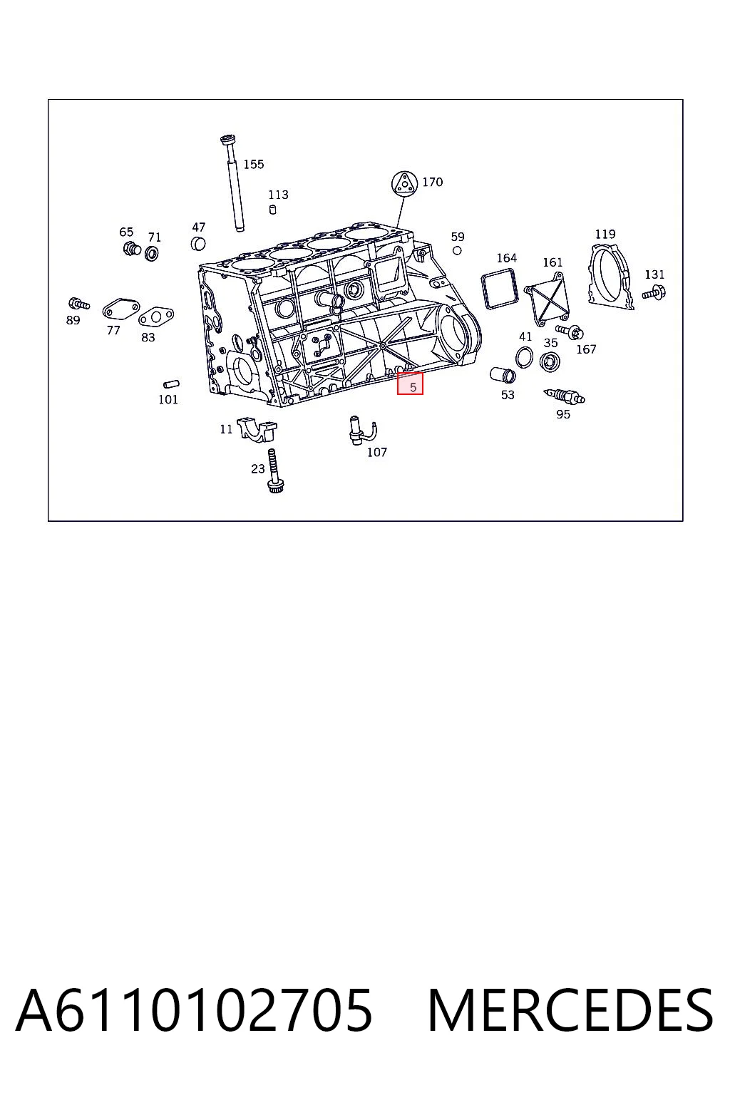 A6110102705 Mercedes