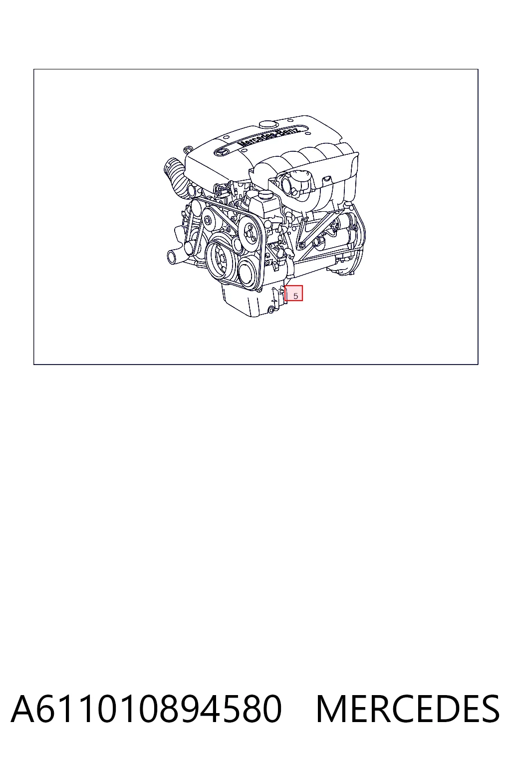  Motor montado Mercedes C sedan (W203) (2000 - 2007) 