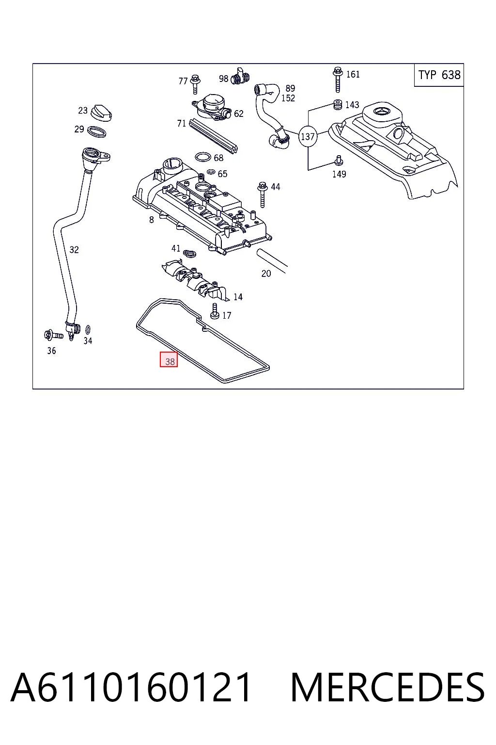 A6110160121 Mercedes