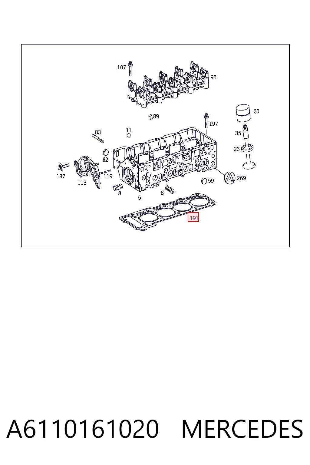 A6110161020 Mercedes