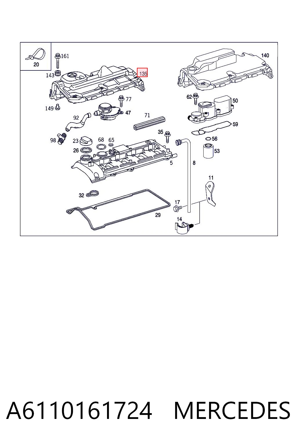 A6110161724 Mercedes
