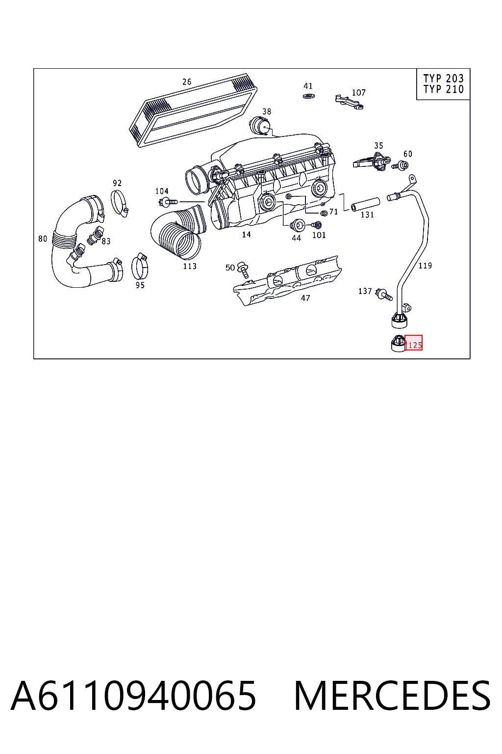 A6110940065 Mercedes