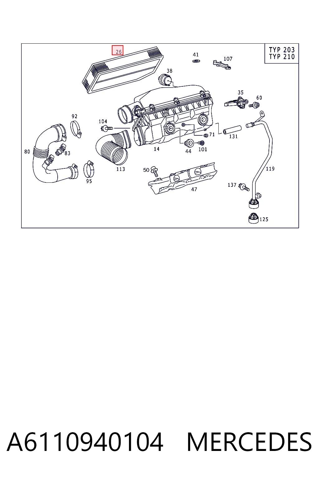 para Mercedes E (W210)