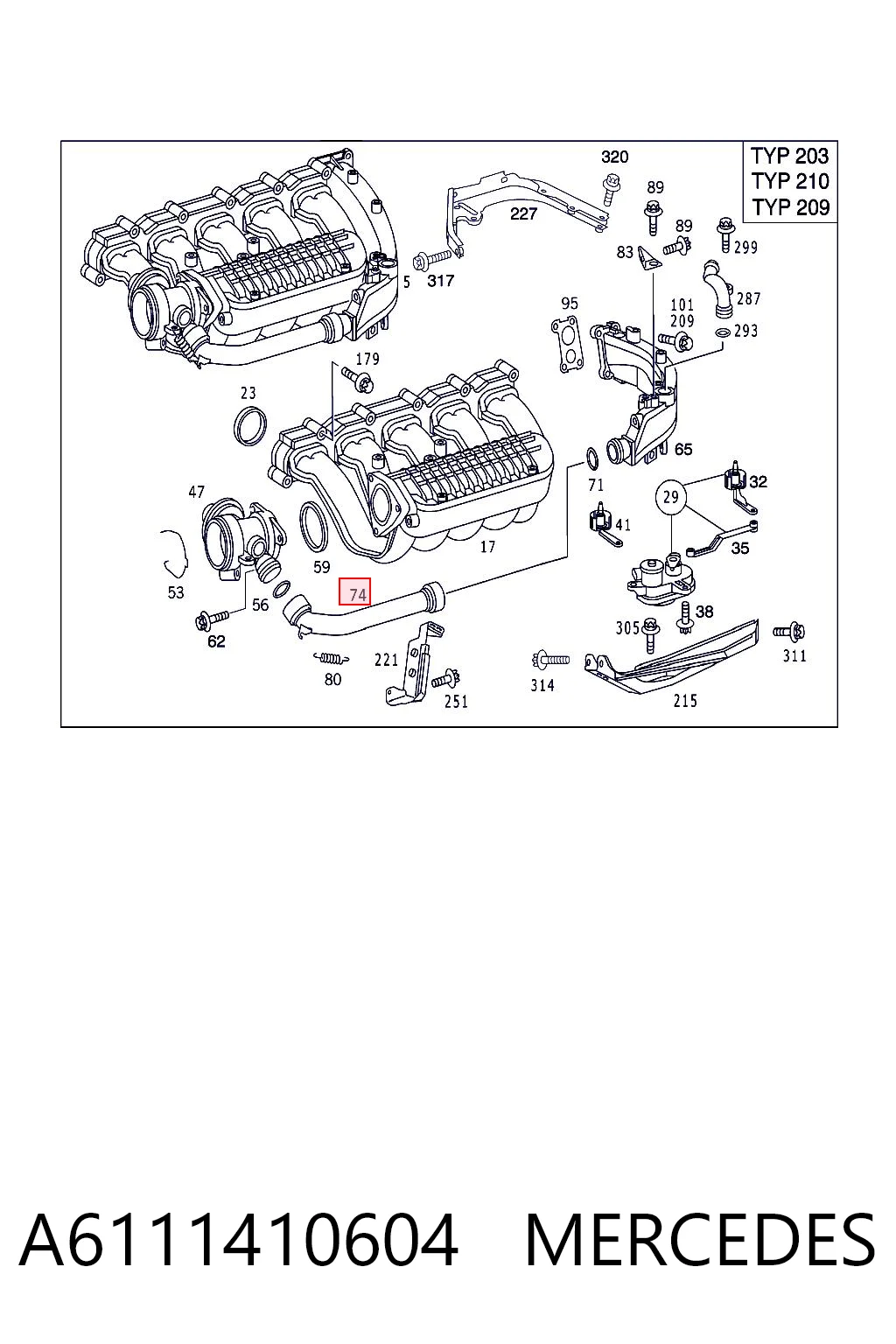 A6111410604 Mercedes