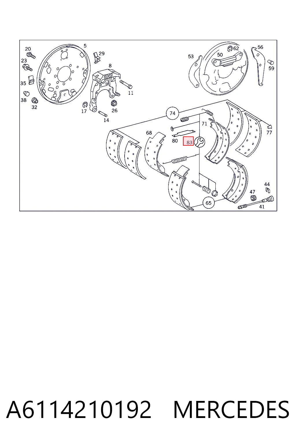 A6114210192 Mercedes