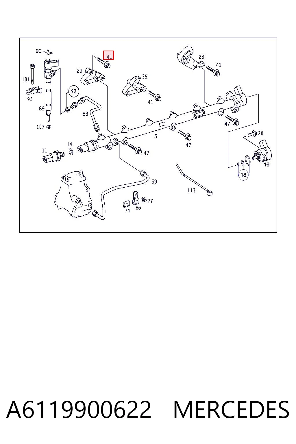 A6119900622 Mercedes